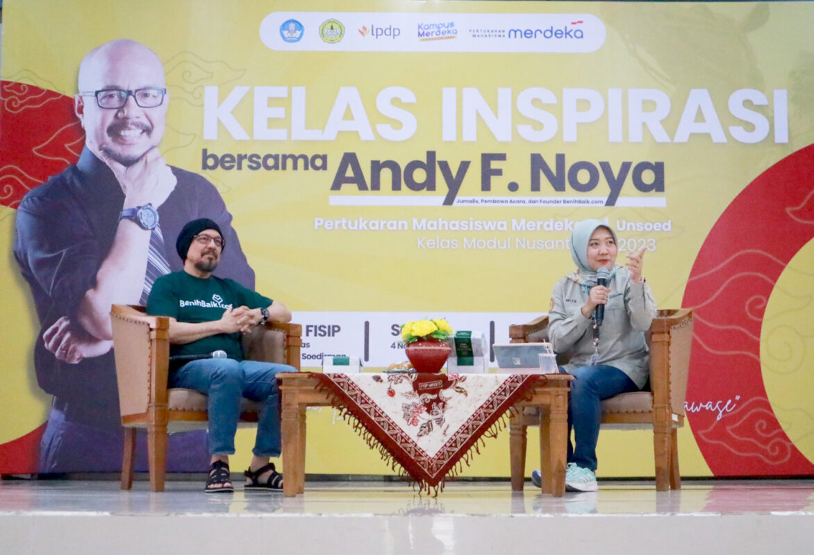 Andy F Noya Hadirkan Inspirasi di Modul Nusantara Unsoed – Kementerian ...