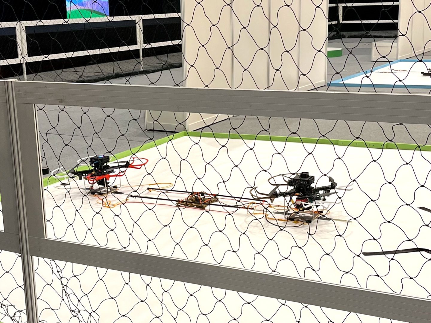 Drone Soerongarep Dan Soeromburi Karya Bayucaraka Its Yang Berlaga Pada Kategori Autonomous D2 Safmc 2024 Sesaat Sebelum Menjalankan Tantangan